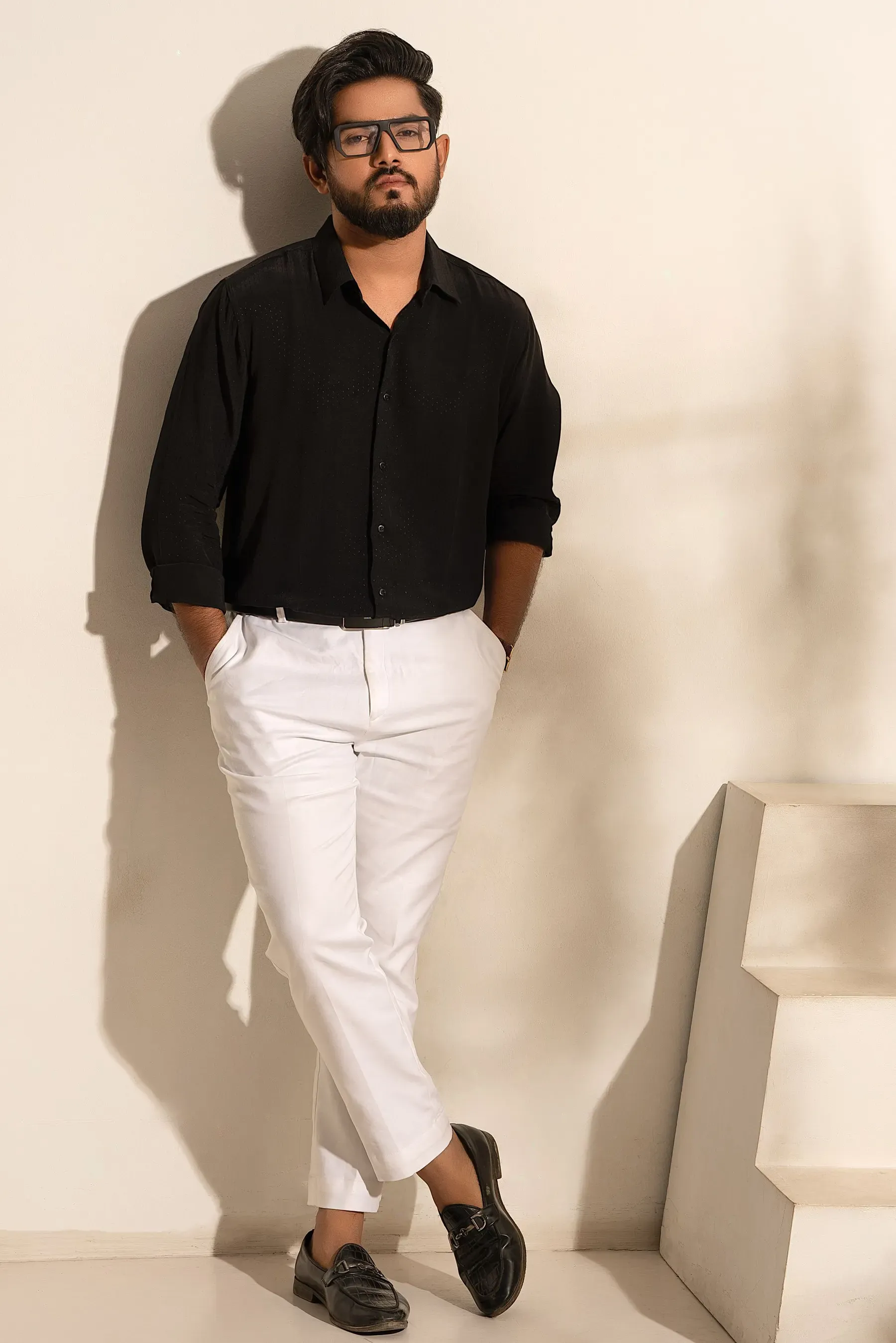 Black Khadi Shirt