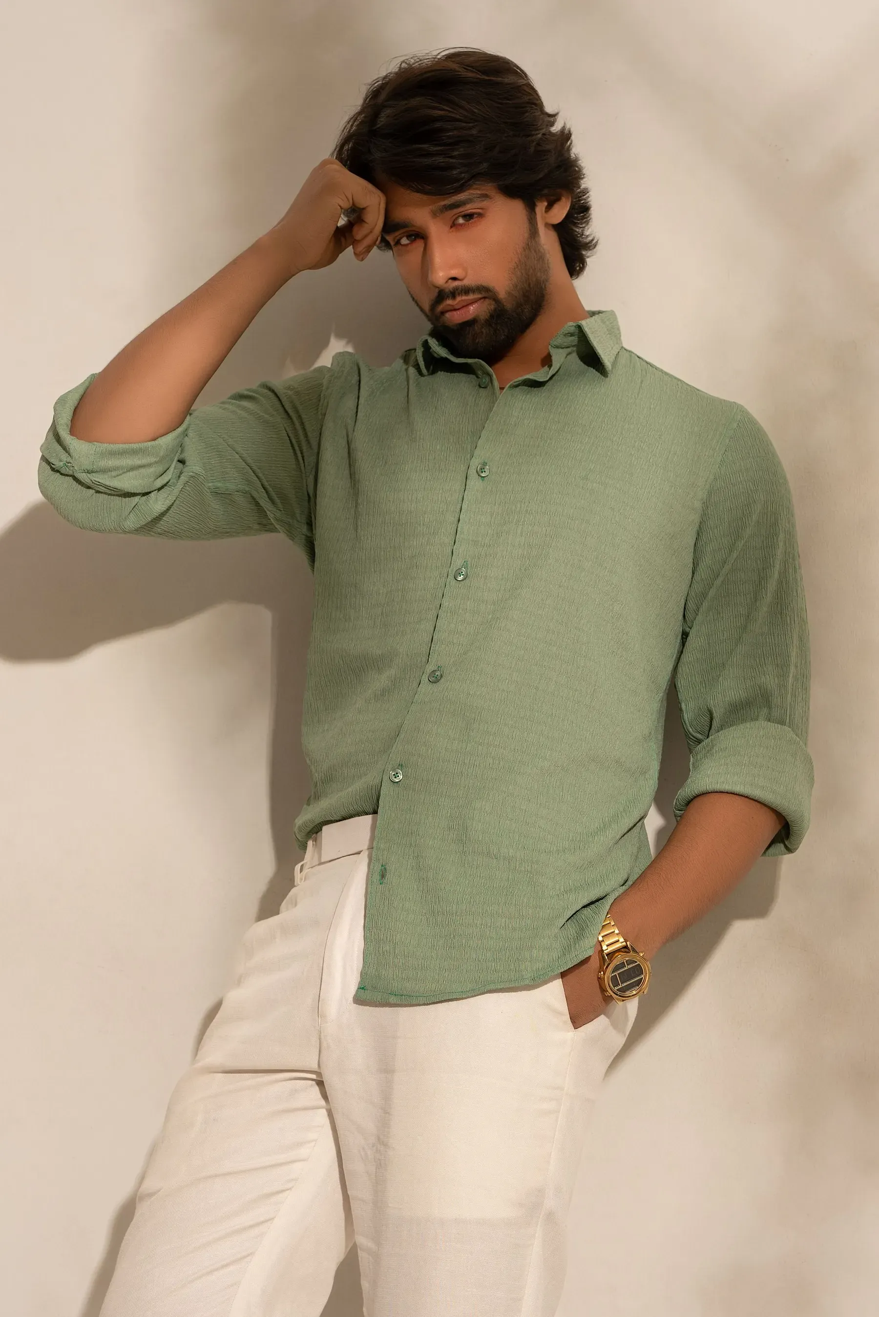 Sage Linen Shirt
